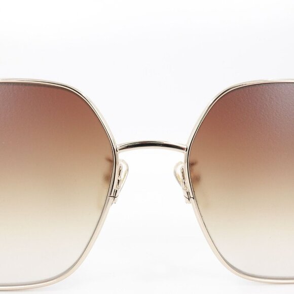 Gucci GG1285 Square Sunglasses Gold Brown OS - Picture 6 of 16